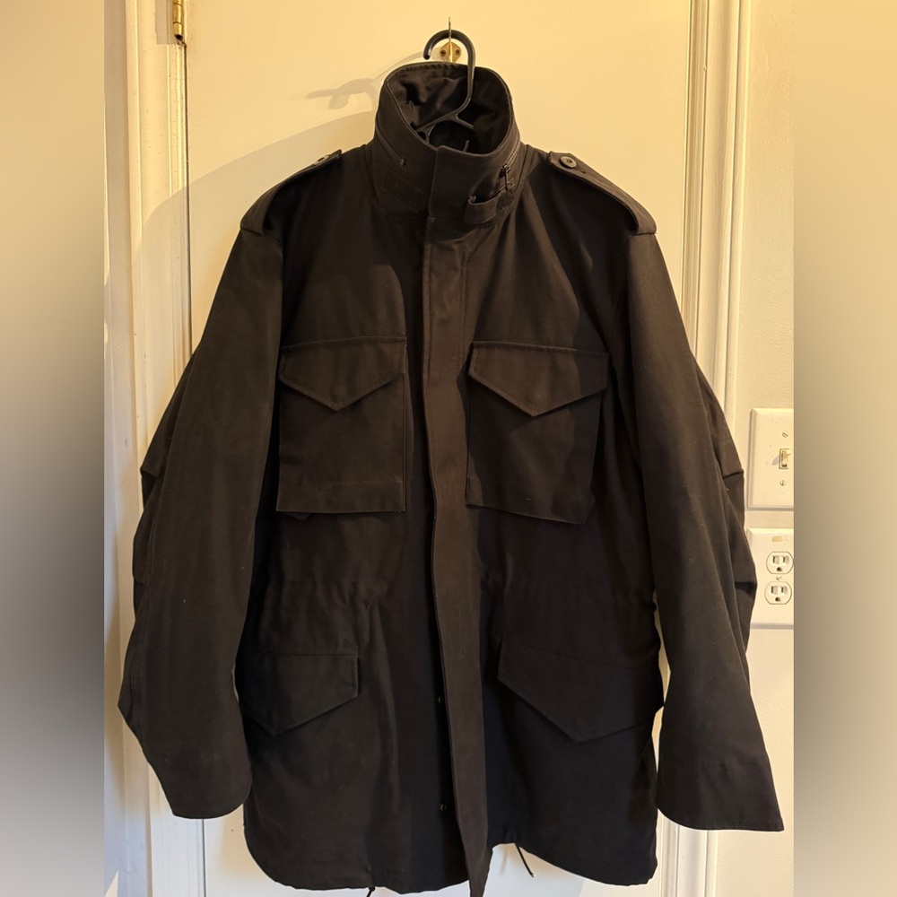 Proper M65 jacket Black Size Medium Includes original liner